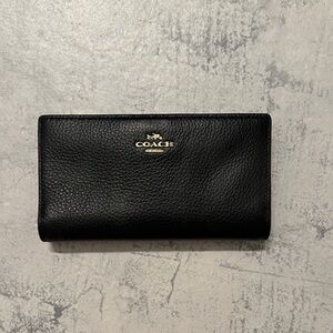 Coach Black Leather Wallet